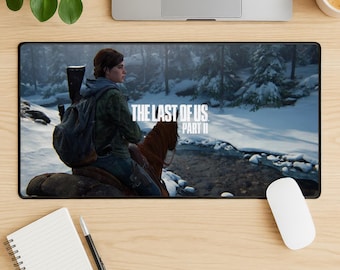 The Last of Us Mouse Pad, Post Apocalyptic Gaming Desk Mat, Stitched Edge Mousepad, Survival Horror Desk Pad, Gift for Gamers