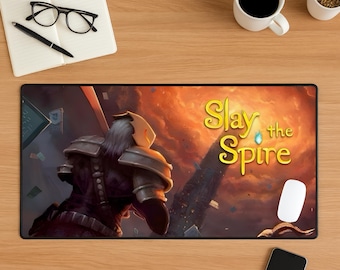 Slay the Spire Mouse Pad, Roguelike Card Game Mousepad, Fantasy Gaming Desk Mat, Indie Gamer Desk Setup, RPG Desk Decor, Gamer Gift