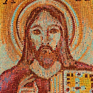 LOGOS - Signed Aluminum Print of Original Design by Diane van Dam, Modern Wall Art