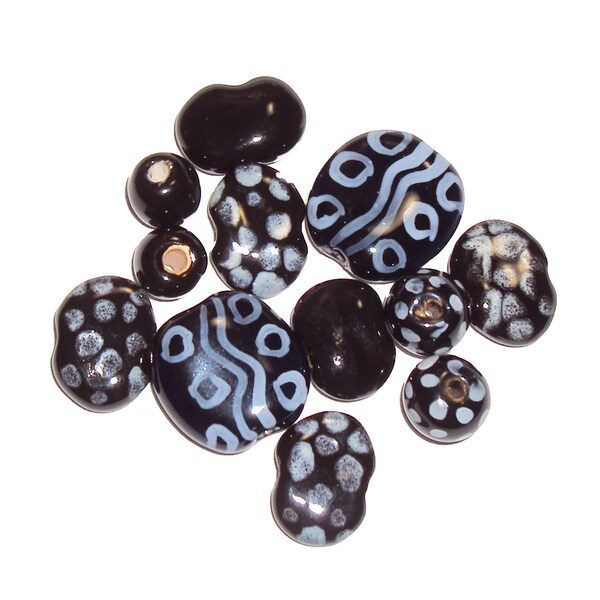 Kazuri Discounted Beads - Mixed Packs, Limited Discounted Selections of Fair Trade Ceramic Beads from Africa