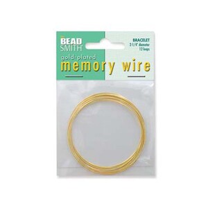 Bracelet Memory Wire in Silver 2.25 Diameter