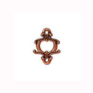 TierraCast Keepsake Design 12mm Toggle Clasp Antique Silver, Gold or Copper Finish image 4