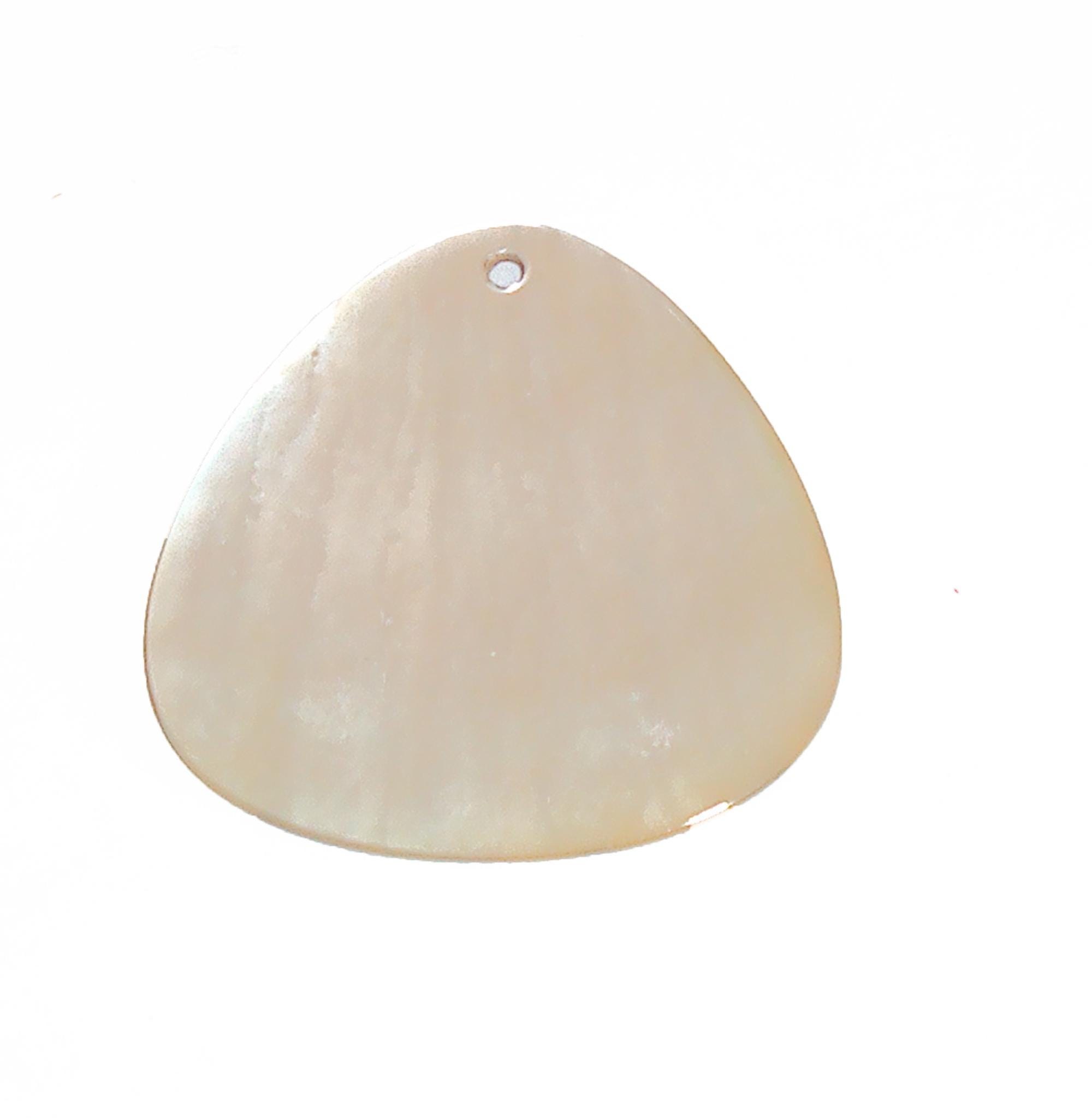 Pilly Shell Lilly Pilly Handcrafted Etched Mother of Pearl Abstract Design Triangle ...