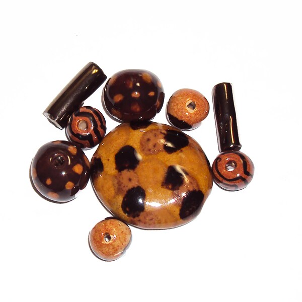 Kazuri Discounted Beads - Mixed Packs, Limited Discounted Selections of Fair Trade Ceramic Beads from Africa