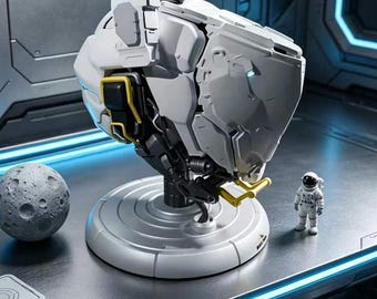 3D Printed PRAGMATA HUGH DELPHI Helmet Replica |  Pragmata game Gift