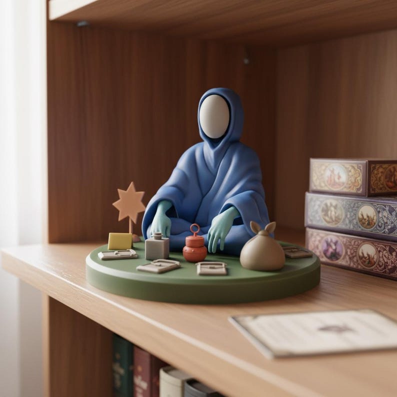 Merchant Figure Inspired by Slay the Spire 2 | 3D Printed Fantasy Display