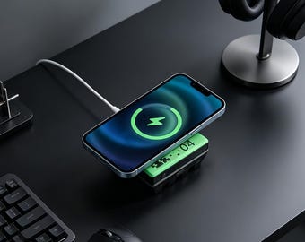 3D Printed Marathon Shield Charging Dock | Marathon Cosplay Desk Setup | Marathon Game Gamer Gift