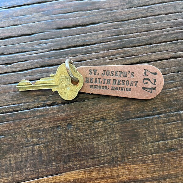 Vintage hotel key