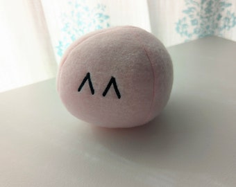 Small Light Pink Up Carrot Dango Mochi Stuffed Animal Plush