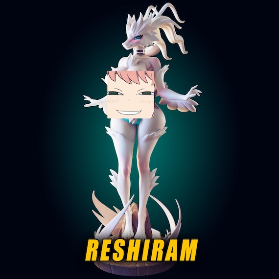 Reshiram Pokemon 3D Print 1/6 (SFW/NSFW/FUTA) - Officer Rhu