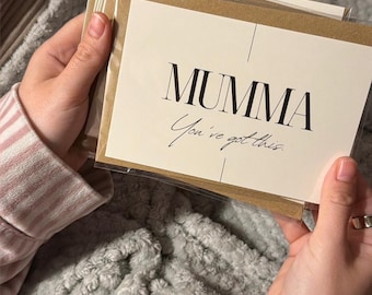 Mum Affirmation Cards (12 Pack) | Printed Postcards for Mum | Mental Load Support Gift | Self Care Gift for Mum | Thoughtful Gift for Friend