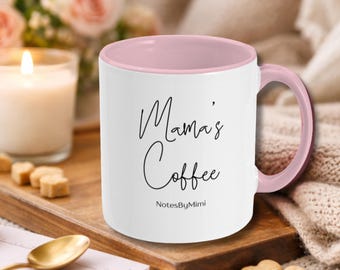 Mama’s Coffee Mug | Pink Mum Coffee Cup | Gift for Mum | New Mum Gift | Mama Mug | Cute Coffee Mug for Mums