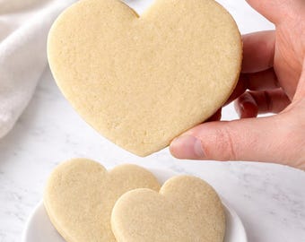 Receta clásica de galletas de azúcar: sin untar, suaves y mantecosas. Descarga imprimible.