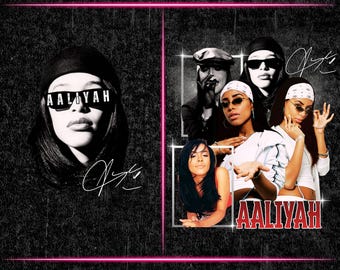Aaliyah PNG File for Printing on T-Shirt. Digital Download