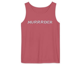 MURRRDER Tank Top | Novelty Text Graphic