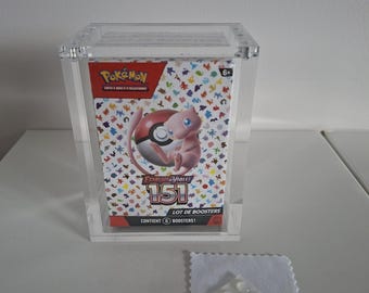 Protezione in acrilico per pacchetti Pokémon premium con grandi magneti e acrilico spesso 8 mm