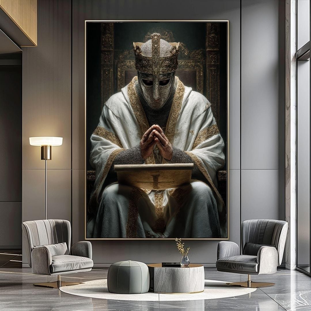 King Baldwin IV Wall Art, Leper King Crusader Medieval Poster - Etsy