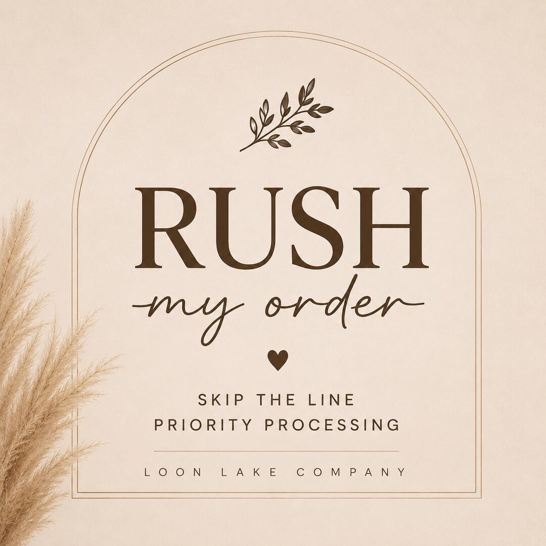 Rush Order Add-on | Skip the Queue | Priority Processing - Etsy