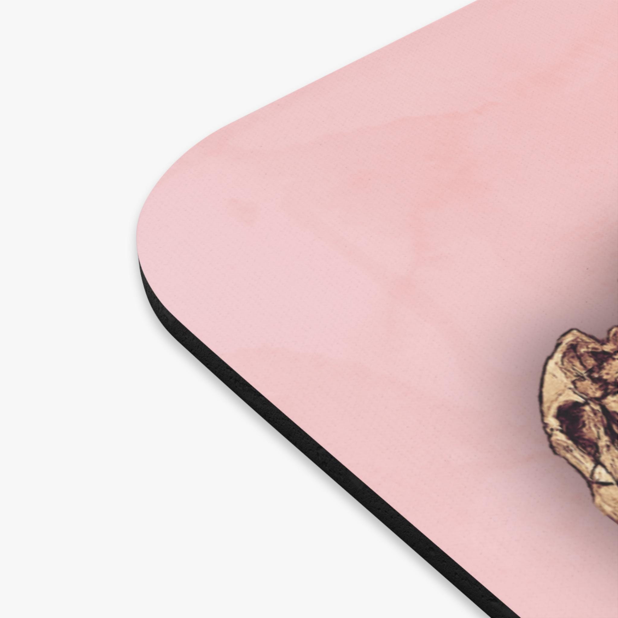 Trassic Cuddle Triassic Cuddle Fossil Illustration Mouse Pad | Pink Background - Etsy