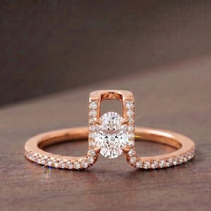Couvre-bague ovale en moissanite Oura Morden Smart Ring Jacket 14 carats pavé de diamants solitaire bague rehausseur ouvert bague empilable bague minimaliste