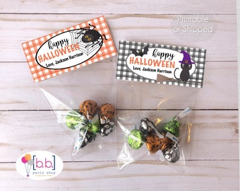 Halloween Treat Goodie Bag Spider School - Printable or Shipped