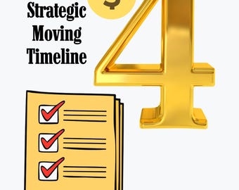 Moving Checklist & Timeline | 8-Week Relocation Planner (Digital Download)