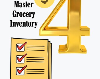 Minimalist Grocery List by Department | Meal Prep Shopping Checklist (PDF)