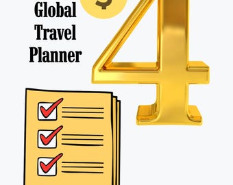 Travel Packing Checklist | Vacation Planner | Home Prep Guide (Digital Download)