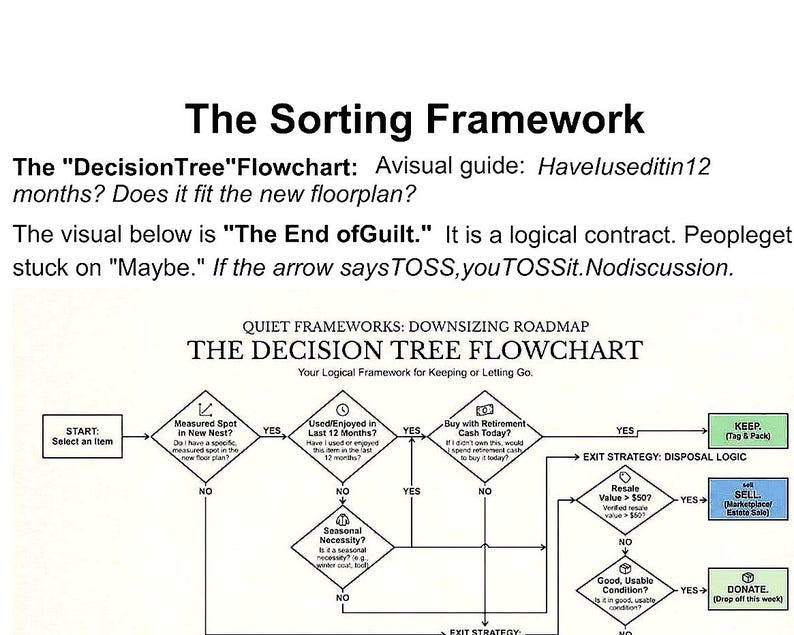 30 Day Downsizing Roadmap | Decluttering Planner, Senior Moving Checklist, Keep Sell Donate Organizer image 5