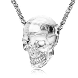 スカルリス クリスタルスカル、6.3インチ クォーツロッククリスタル