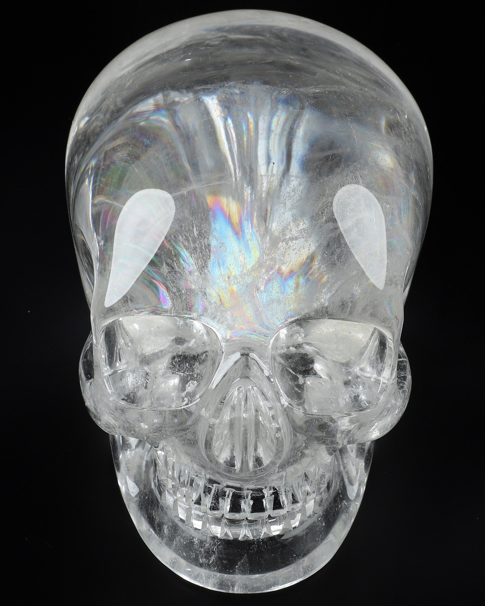 スカルリス クリスタルスカル、6.3インチ クォーツロッククリスタル