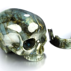 スカルリス クリスタルスカル、6.3インチ クォーツロッククリスタル