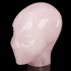 Skullis Kristallschädel, 4,1 &quot;Afghanistan Jade Hand geschnitzte Fee Elf Alien Kristallschädel Begleiter Skulptur, Kristallheilung, Wohnkultur, Geschenk