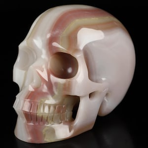 Skullis Kristallschädel, 4,7 &quot;&quot;afghanischer Jade handgeschnitzter Kristallschädel, realistische, Kristallheilung, Kunstskulptur zum Sammeln, Geschenk.&quot;