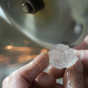 Skullis Necklace of Quartz Rock Crystal Hand Carved Crystal Skull Pendant, Handmade Skull Jewelry Specil Gift, Crystal Healing.