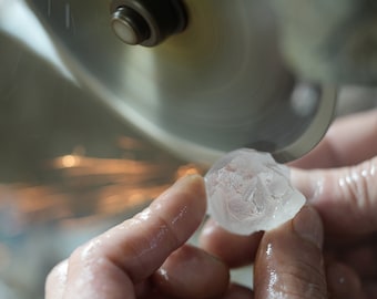 Skullis Necklace of Quartz Rock Crystal Hand Carved Crystal Skull Pendant, Handmade Skull Jewelry Specil Gift, Crystal Healing.