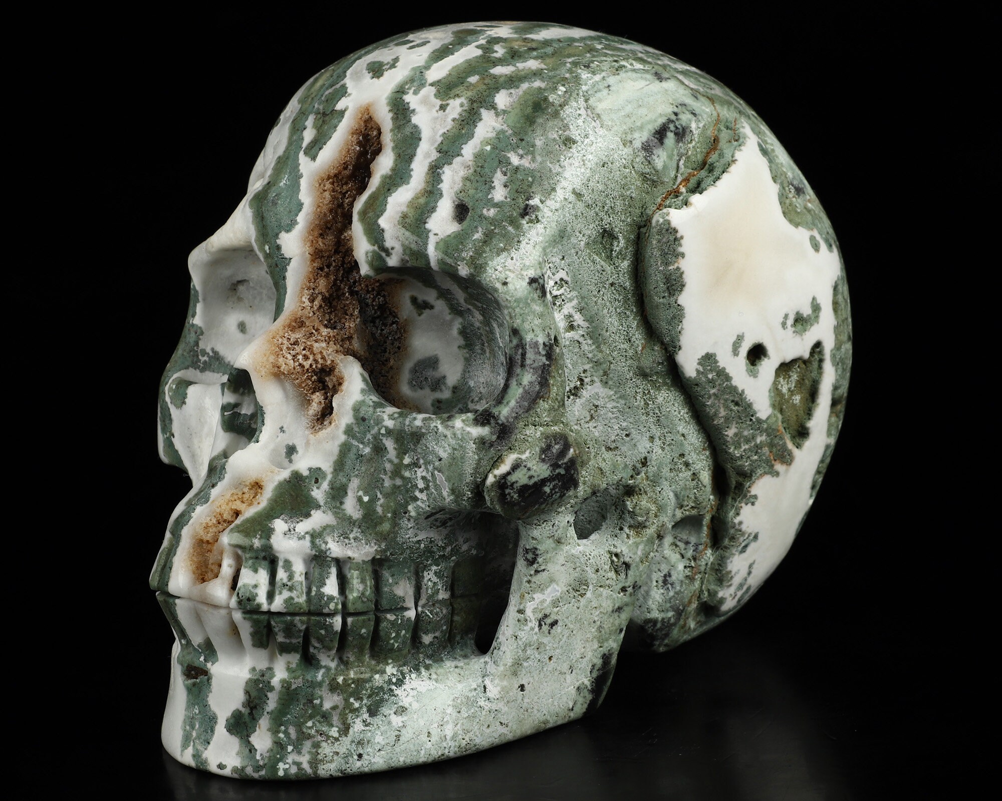 SECRETBASE 1/1 SKULL HEAD MARBLE GREEN緑白 MONSTERS AND MADNESS