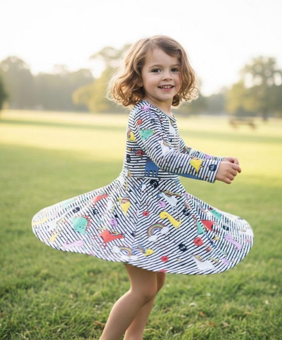 long sleeve dinosaur dress NEW Boutique Valentine's Day Dinosaur Heart Girls Long Sleeve Ruffle Dress