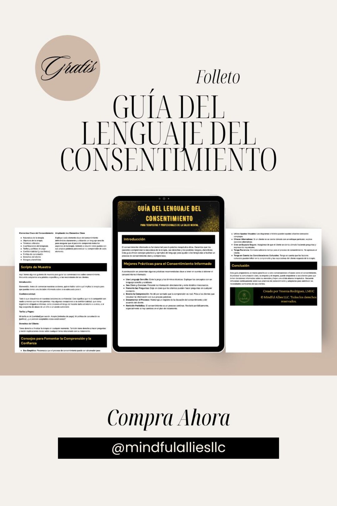 Consent Script Design Informed Consent Language Guide: Ethical Scripts for Therapists ...