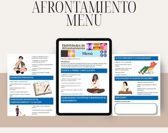 Coping Skills Menu: Therapist-Guided Tool for Emotional Regulation (Printable)