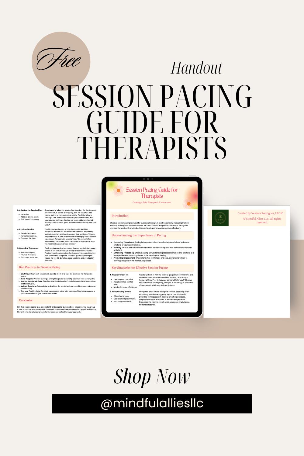 The Session Flow Guide™ Therapy Session Structure Tool | Therapist ...