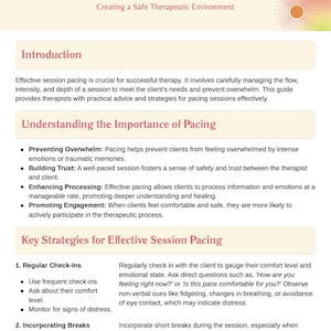 The Session Flow Guide™ Therapy Session Structure Tool | Therapist ...