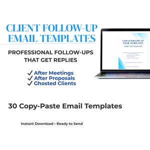 Mallar för e-postmeddelanden för klientuppföljning | Skript för e-postmeddelanden för försäljningsuppföljning | E-postmeddelanden för klientkommunikation | Kopiera-klistra in mallar för företagse-post