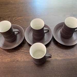 Dansk Flamestone Cup and Saucer - Etsy