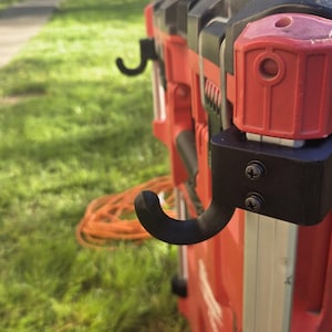 Juego de ganchos utilitarios para riel lateral compatibles con Packout: colgadores modulares para herramientas izquierdo y derecho - Organizador de caja de herramientas Milwaukee