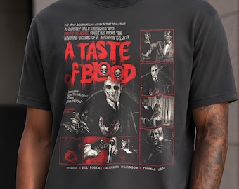 A Taste of Blood T-Shirt | Vintage Bootleg Horror Tee | Retro 90s Movie Shirt | Cult Horror Graphic Tee | Horror Fan Gift