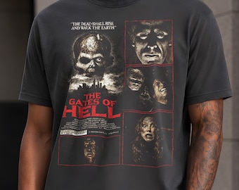 The Gates of Hell T-Shirt | Vintage Bootleg Horror Tee | Retro 90s Movie Shirt | Cult Horror Graphic Tee | Horror Fan Gift