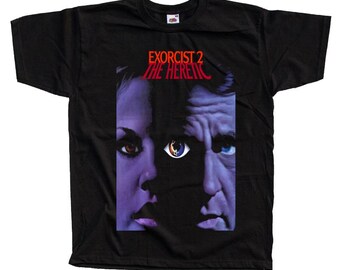The Exorcist 2 The Heretic Horror movie poster T-Shirt Black vintage scary all sizes S-5XL