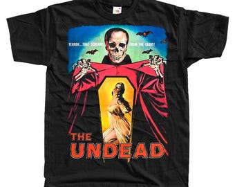 The Undead horror movie poster T-Shirt Black vintage scary all sizes S-5XL
