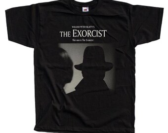 The Exorcist Horror movie poster T-Shirt Black vintage scary all sizes S-5XL